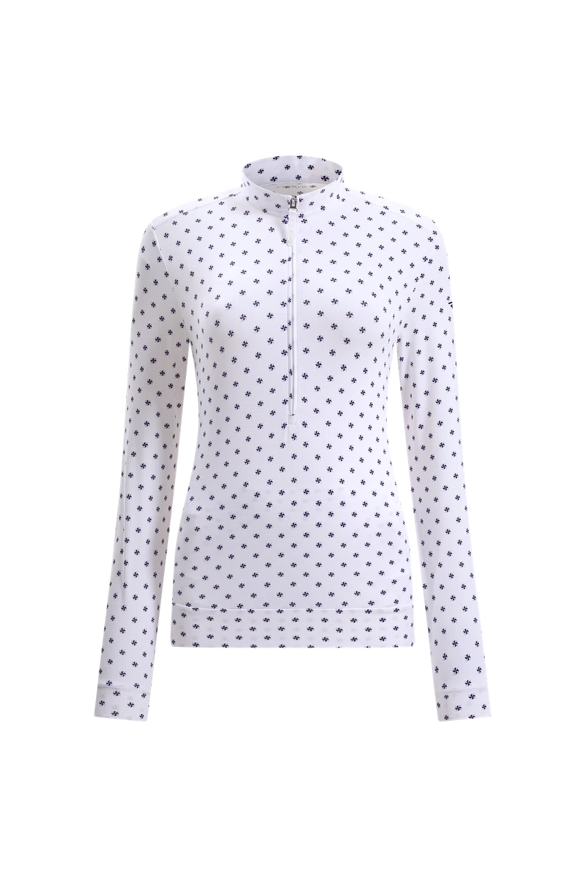 WHITE-LILAC DOTS